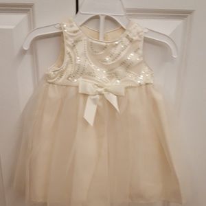 Marmellata Ivory Sequence Dress - 3/6 Months